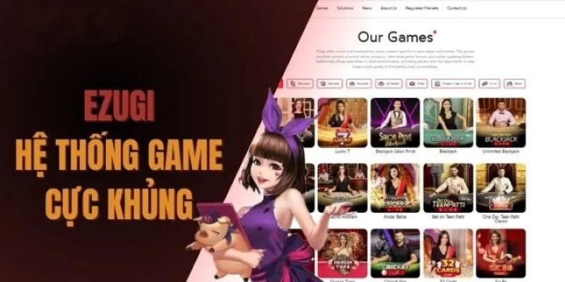 Sảnh Ezugi J88 có nhiều tựa game mang hơi hướng Ấn độ